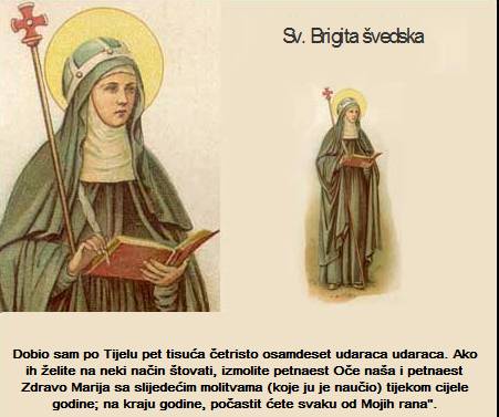 Molitve sv. Brigite švedske | Župa sv. Vida i sv. Jurja Mađarevo